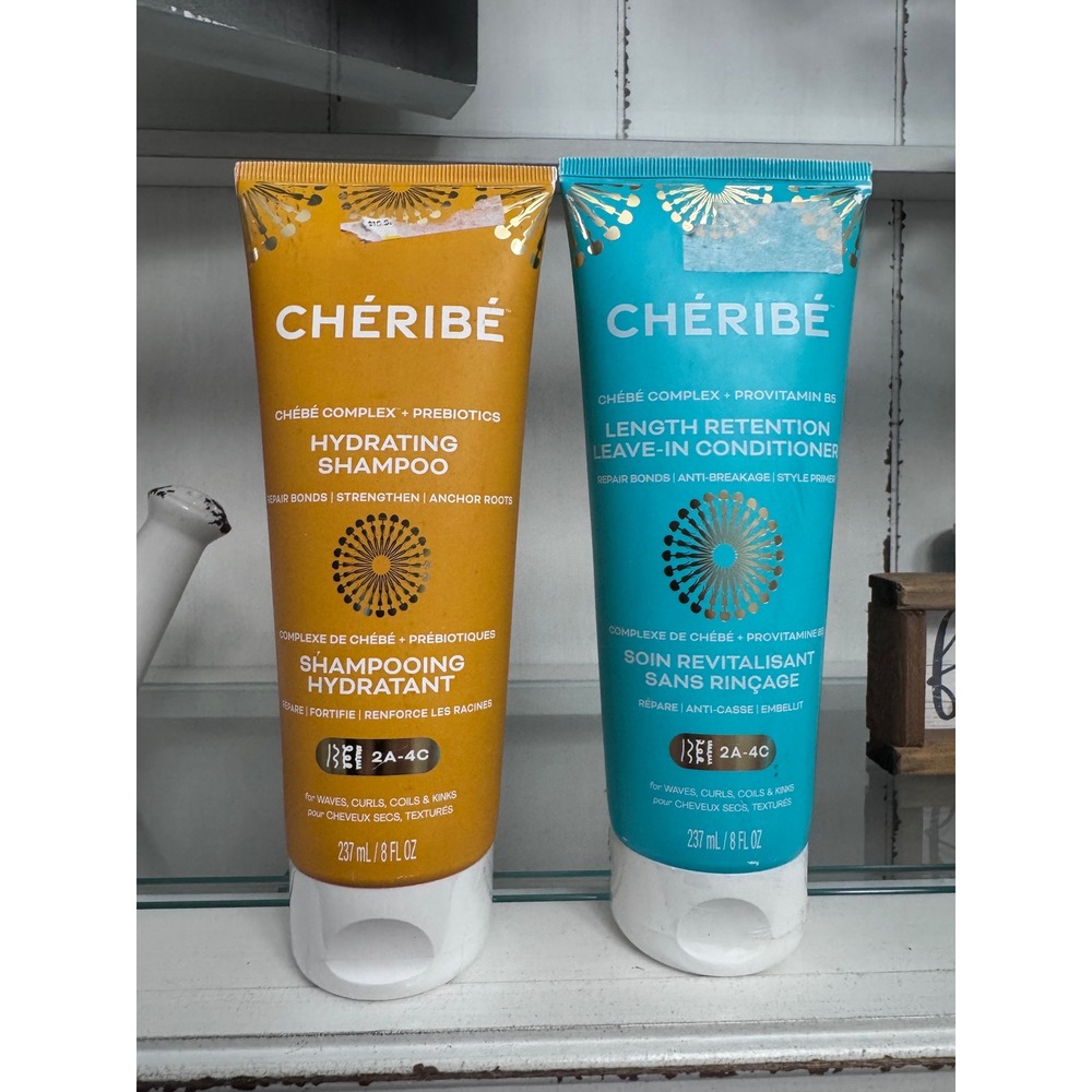 Cheribe Chebe Complex Hydrating Shampoo & Leave-In Conditioner Set 8oz 2A-4C